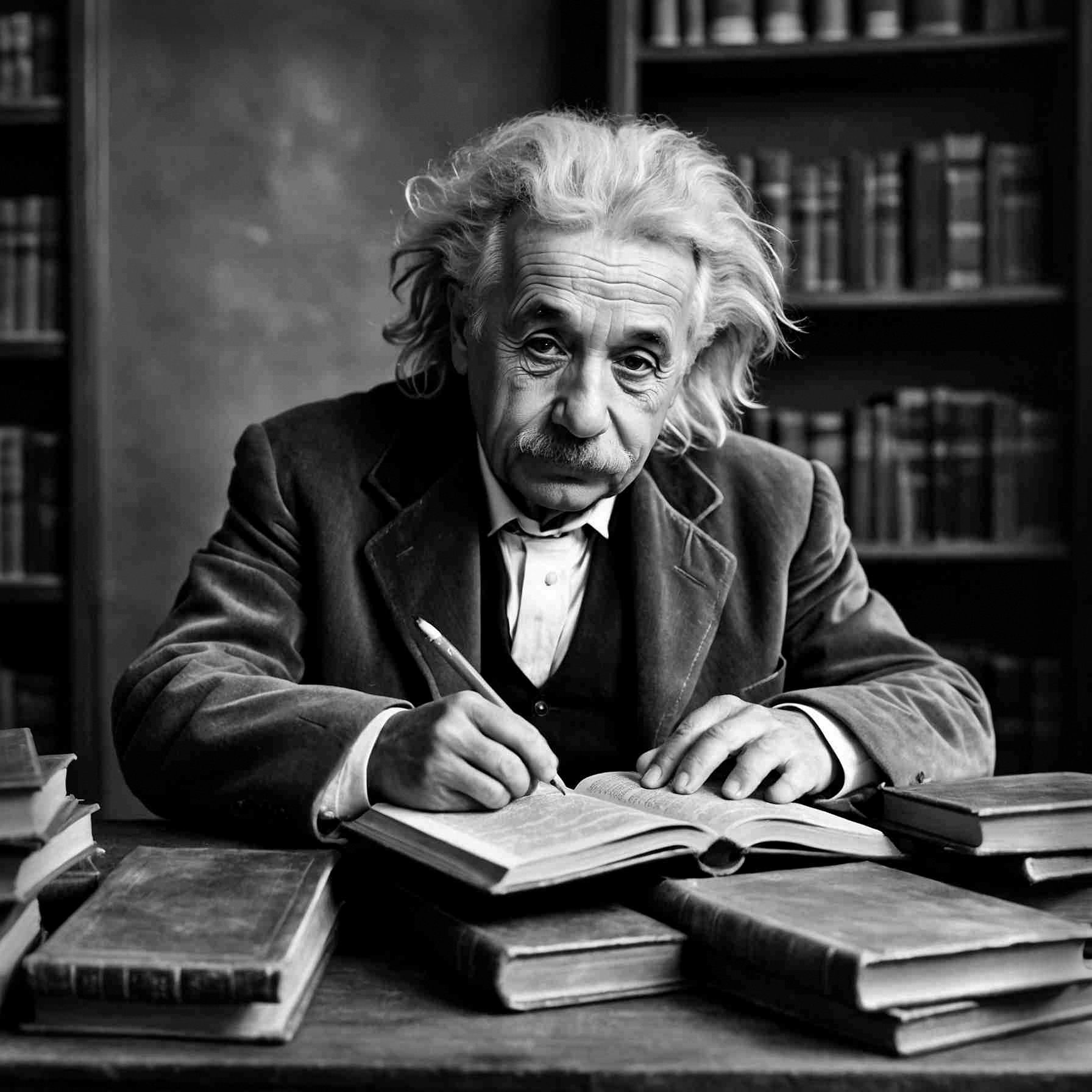 Albert Einstein in the 50s before dying