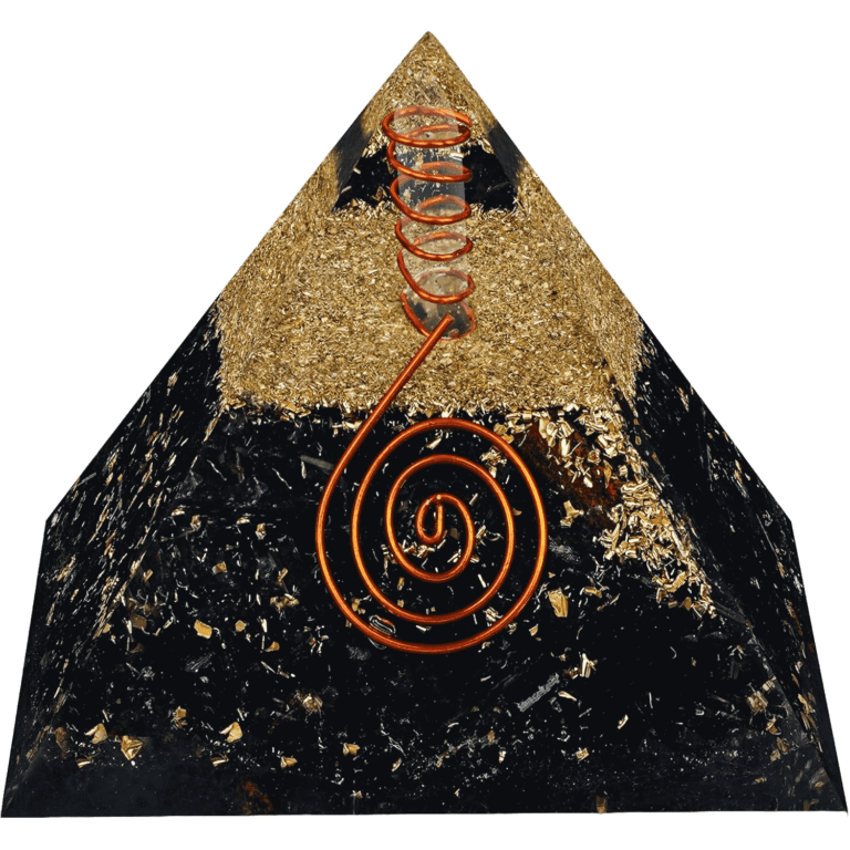 Black tourmaline crystal pyramid