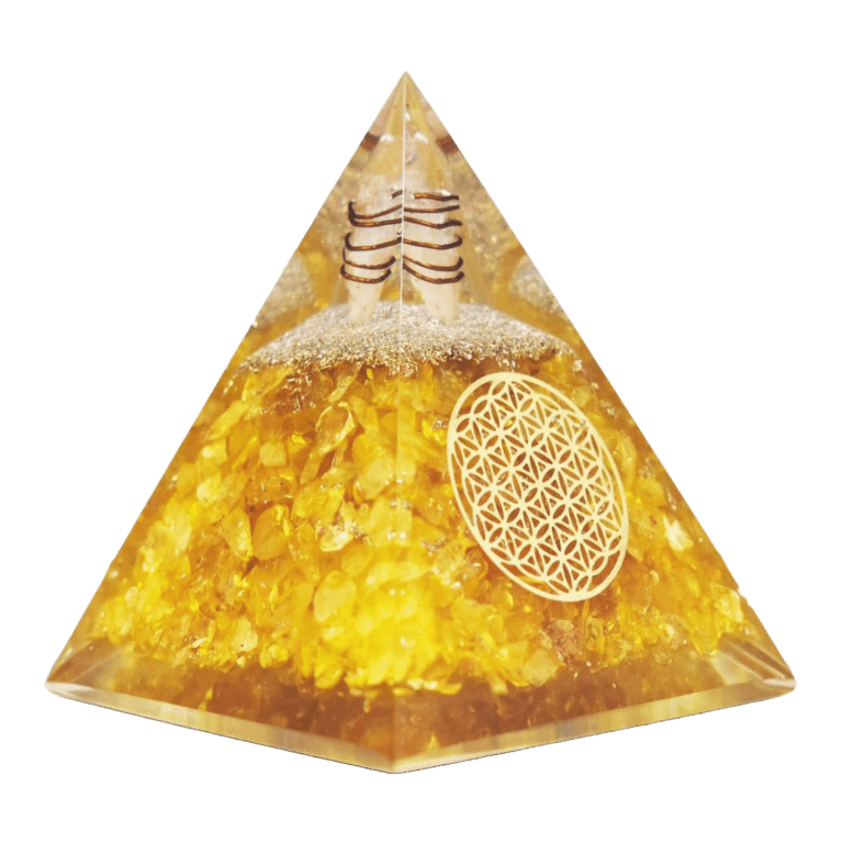 Citrine orgone pyramid