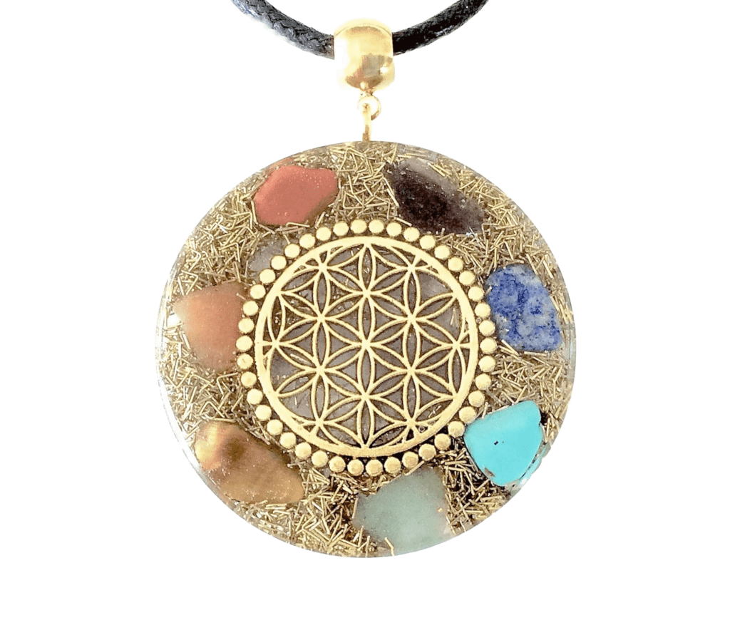 Flower of life orgone pendant