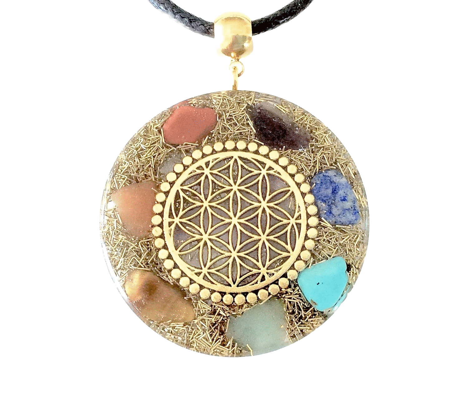 Flower of life orgone pendant