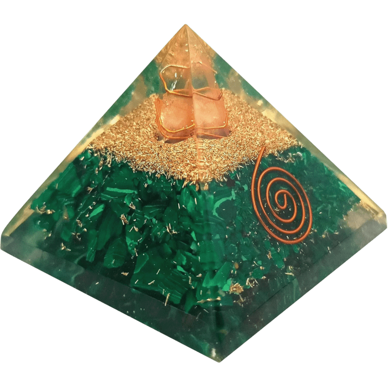 Malachite pyramid