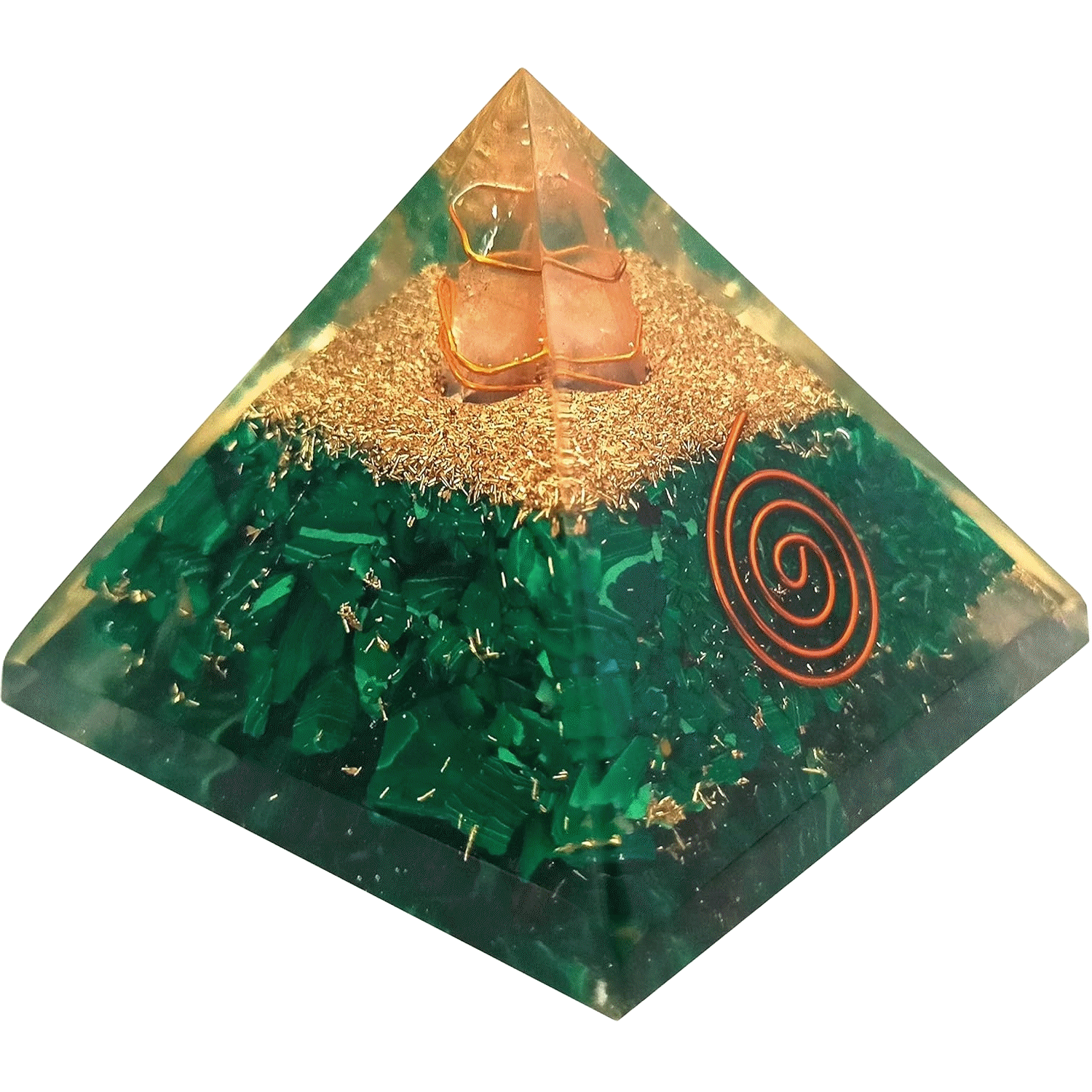 Malachite pyramid