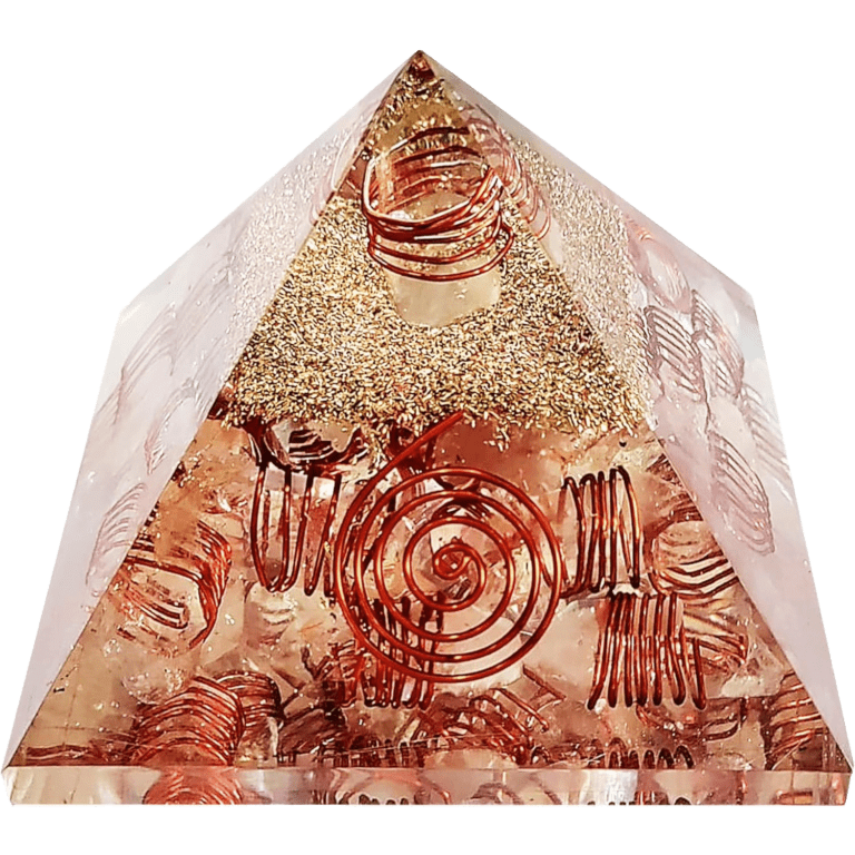 Orgonite pyramids with copper