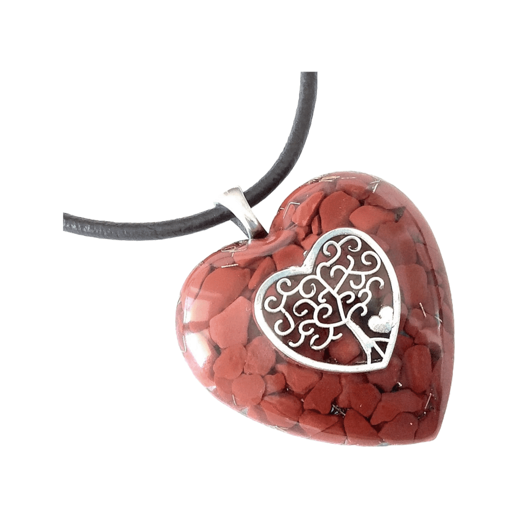 Red jasper orgone pendant