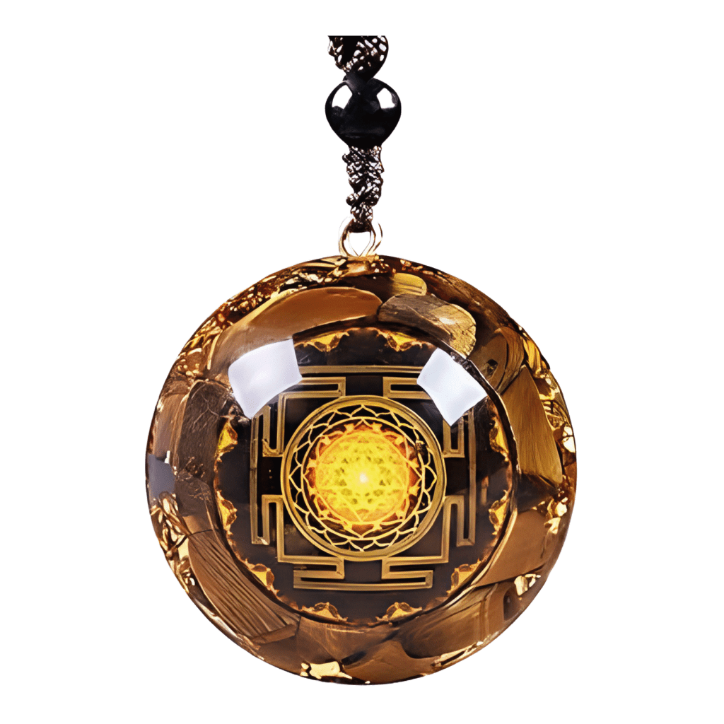 Tiger eye orgone pendant