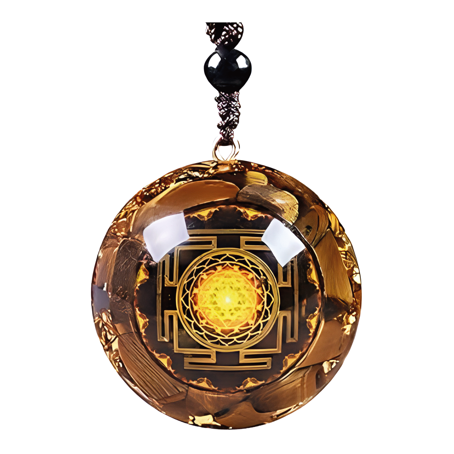 Tiger eye orgone pendant