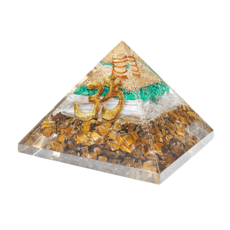 Tiger eye orgone pyramid