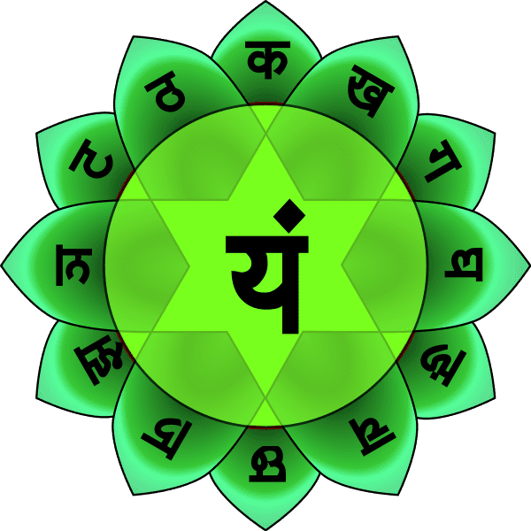 Heart chakra symbol