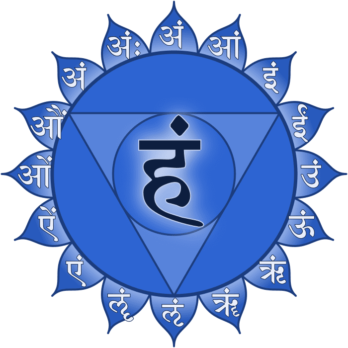 Throat chakra symbol