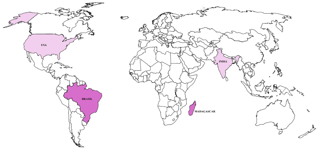 Map of rose quartz manufacturers